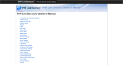 Desktop Screenshot of manual.phplinkdirectory.com